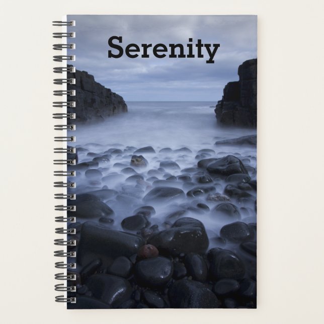 Pebbles and Rocks along the Ocean Shoreline  Planner (Front)