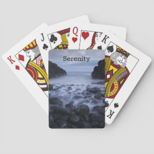 Pebbles and Rocks along the Ocean Shoreline  Playing Cards