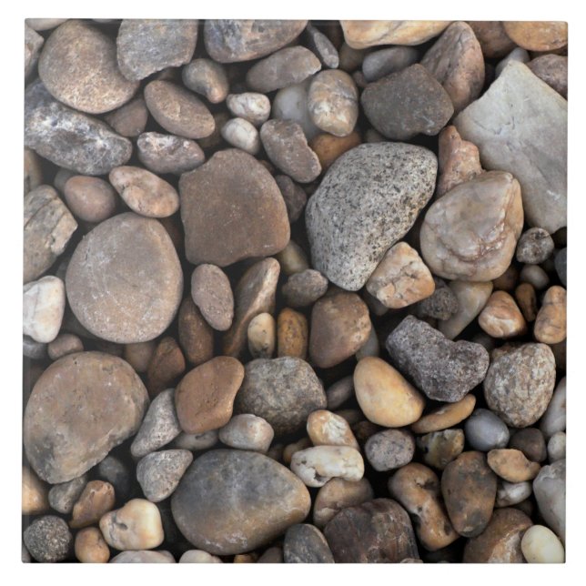 Pebbles and Stones Pattern Tile (Front)
