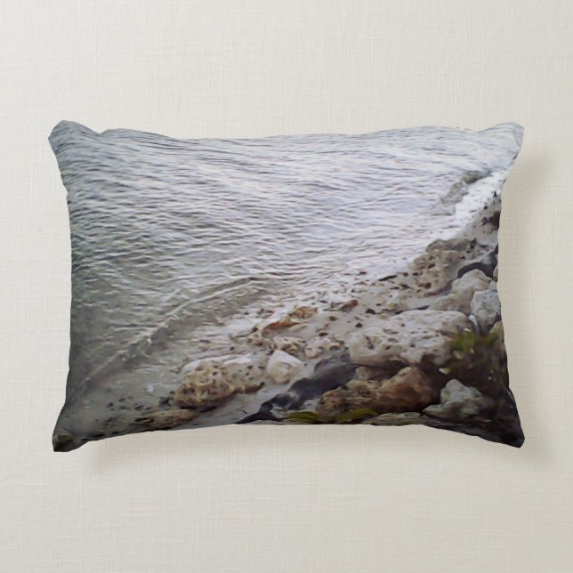 Pebbles At The Beach Accent Pillow (Front)