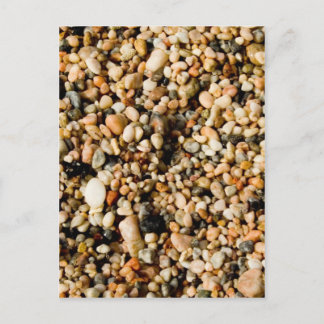 Pebbles background postcard