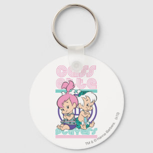 PEBBLES™ & BAM-BAM™ Cassette Players Keychain