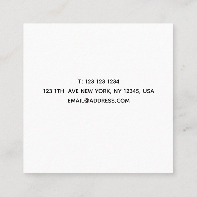 Pebbles Business Card (Back)