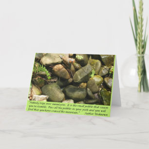 Pebbles, card, blank inside card
