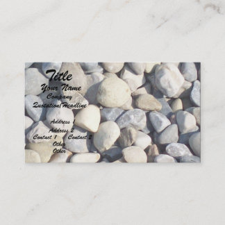 Pebbles Closeup Business Card