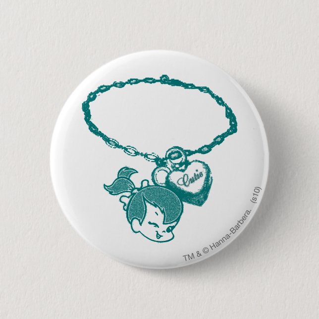 PEBBLES™ Cutie Chain 2 Inch Round Button (Front)