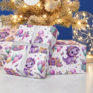 Pebble's Dino-Mite Birthday Wrapping Paper
