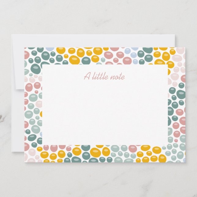 Pebbles flat note card (Front)