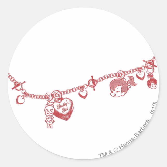 PEBBLES™ Friendship Chain Classic Round Sticker (Front)