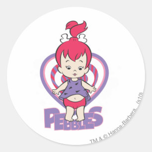 PEBBLES™ From Bedrock Classic Round Sticker