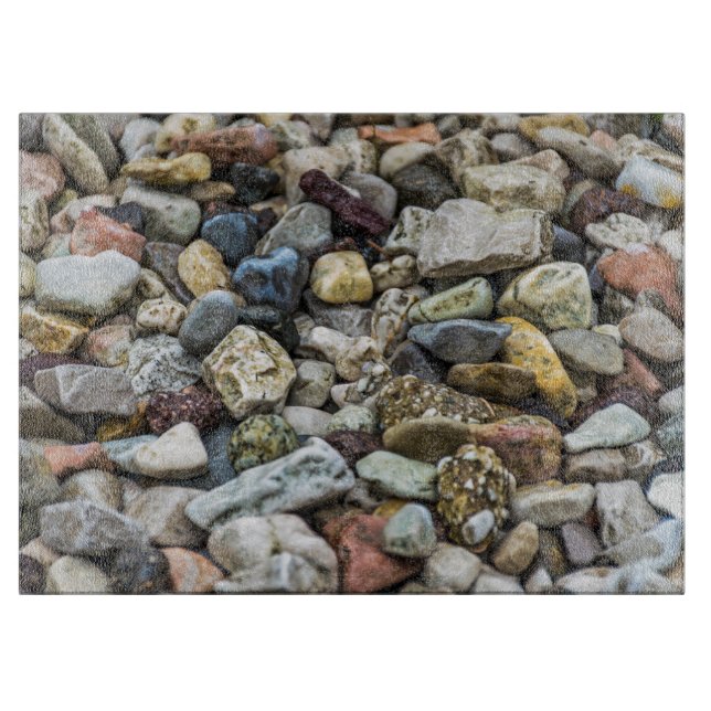 Pebbles glass cutting board (Front)
