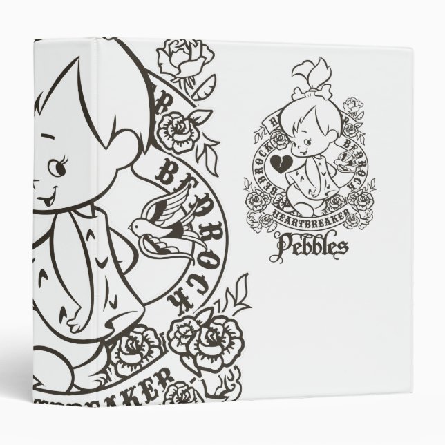 PEBBLES™ Heartbreaker B&W Binder (Front/Spine)