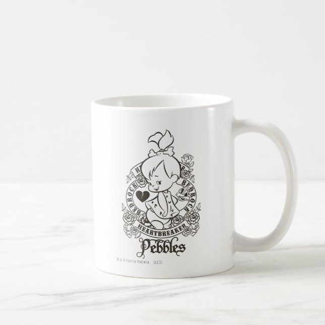 PEBBLES™ Heartbreaker B&W Coffee Mug (Right)