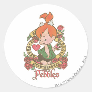 PEBBLES™ Heartbreaker Classic Round Sticker