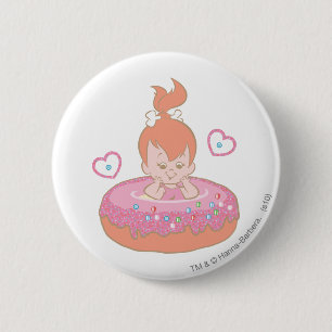 PEBBLES™ in Doughnut 2 Inch Round Button