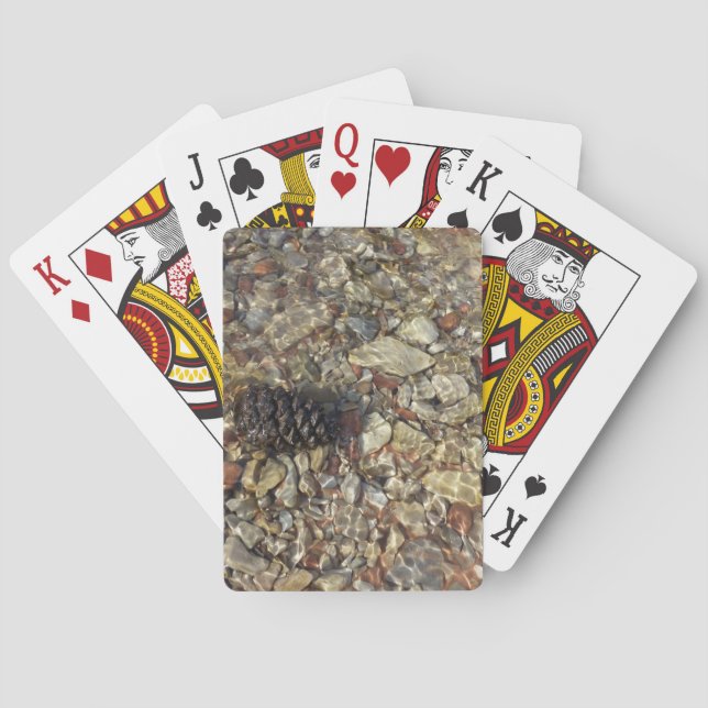 Pebbles in Taylor Creek Nature Photography Playing Cards (Back)