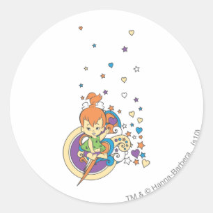 PEBBLES™ In The Stars � Classic Round Sticker