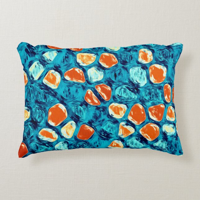 Pebbles in Water Accent Pillow (Front)