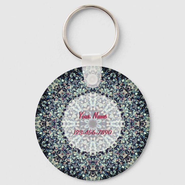 Pebbles Mandala Keychain (Front)