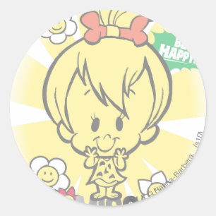 PEBBLES™ Miss Wonderful Classic Round Sticker