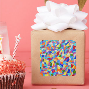 Pebbles on a Beach Square Sticker