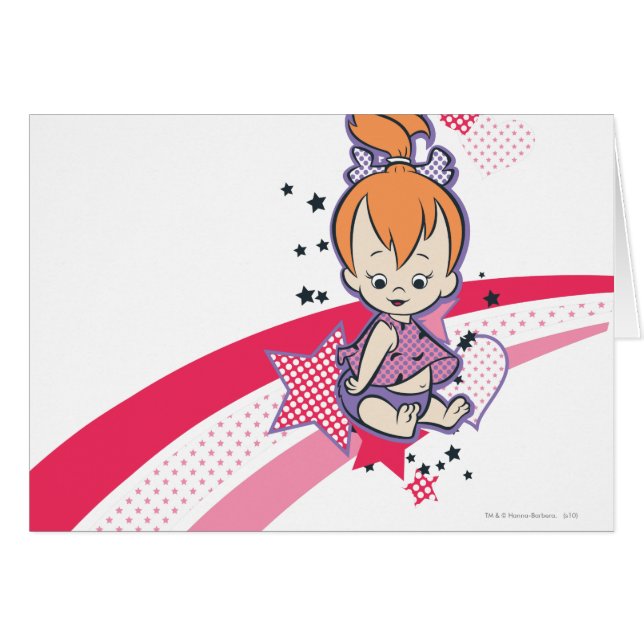 PEBBLES™ on Pink Rainbow (Front Horizontal)