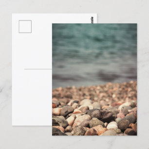 Pebbles on the beach postcard