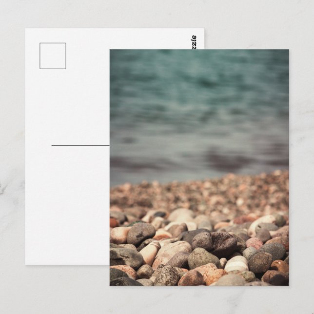 Pebbles on the beach postcard (Front/Back)