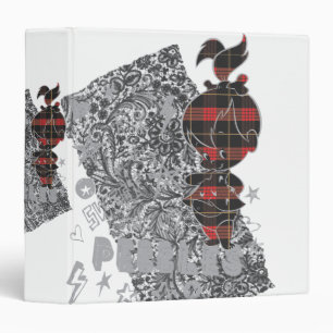 PEBBLES™ Punk Plaid Binder