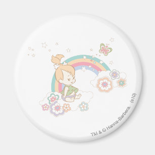 PEBBLES™ Rainbow and Flower Clouds Magnet