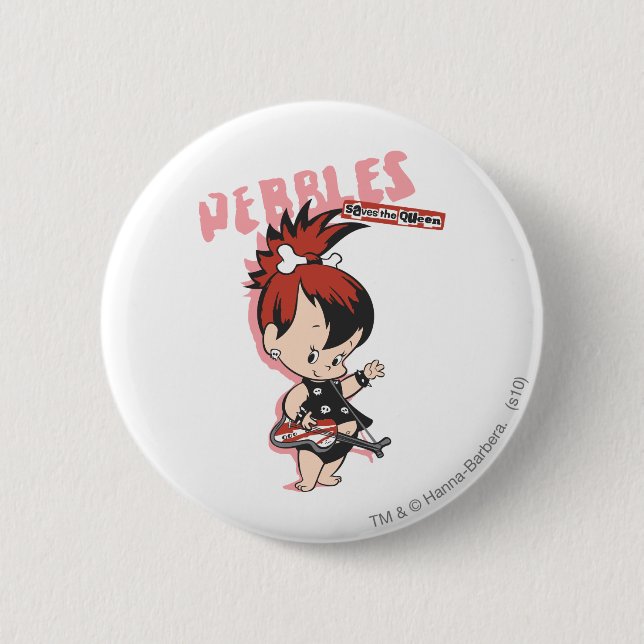 PEBBLES™ Rock Star 2 Inch Round Button (Front)