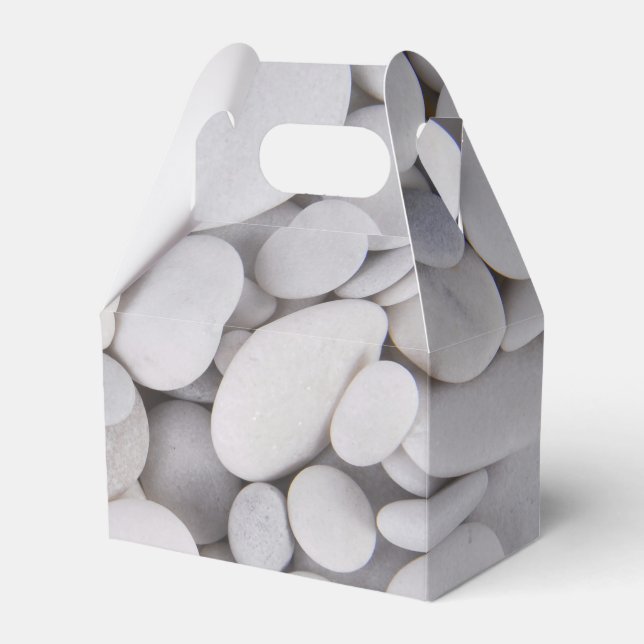 Pebbles, Rocks, Background Favor Box (Front Side)