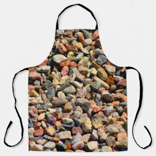 Pebbles rocks colourful texture apron