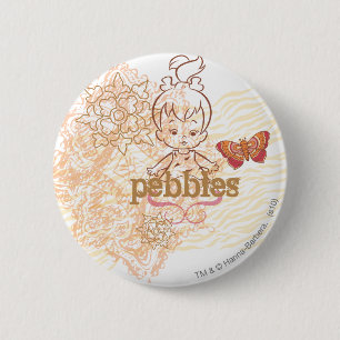 PEBBLES™ Sandy Design 2 Inch Round Button