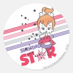 PEBBLES™ Shining Stars Classic Round Sticker