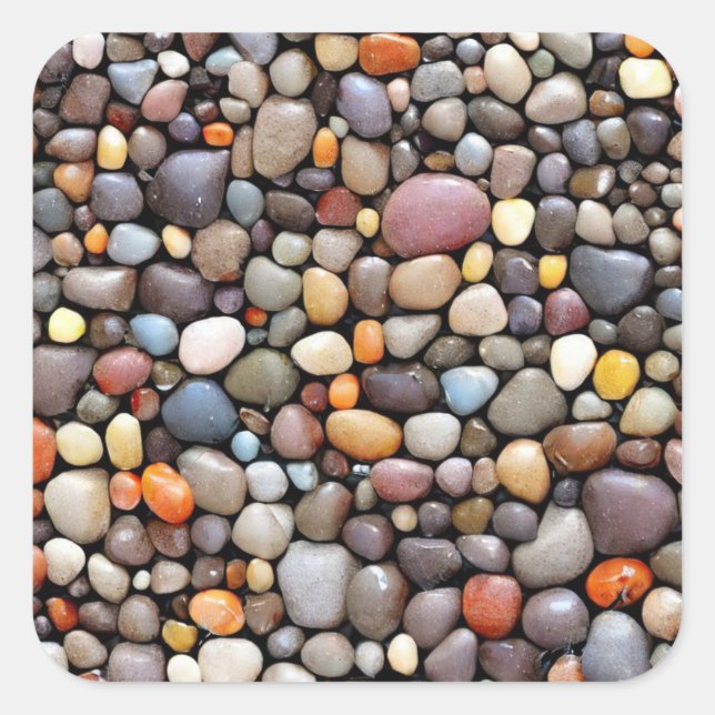 Pebbles Square Sticker (Front)