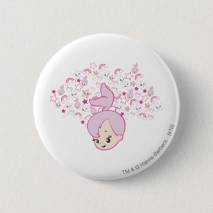 PEBBLES™ Star Print 2 Inch Round Button