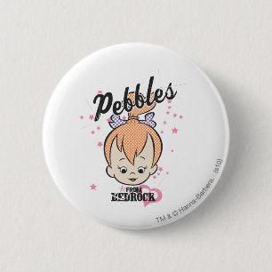 PEBBLES™ Stars and Hearts 2 Inch Round Button