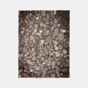 Pebbles Stones Photo Fleece Blanket, Small Blanket