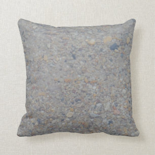 pebbles under water almost SOLID brown tan grey Throw Pillow