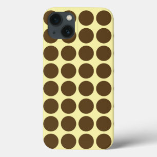 Pecan Cream Neutral Dots iPhone 13 Case