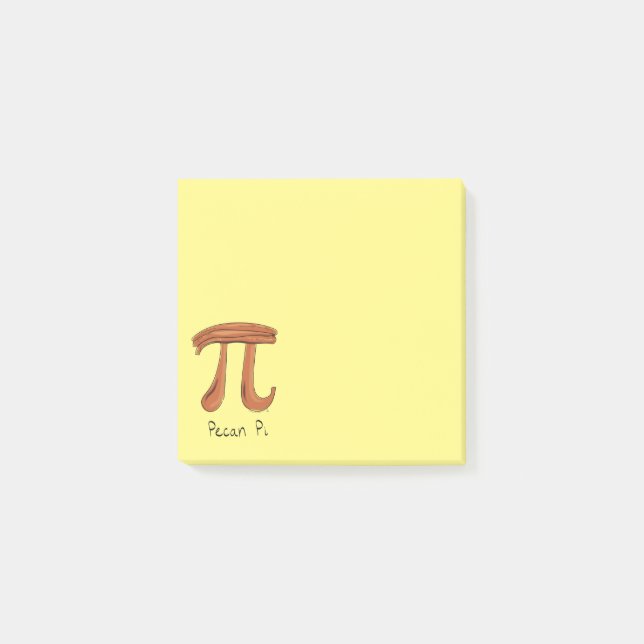 Pecan Pi Cute Math Pi Day Notes (Front)