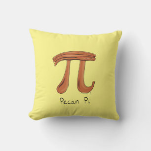 Pecan Pi Symbol Math Teacher Throw Pillow