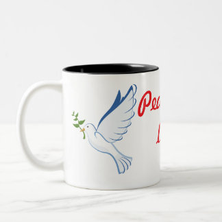 Peceful life Two-Tone coffee mug