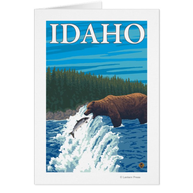 Pêche à l'ours dans la rivière - Idaho (Devant)