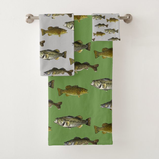 Pêche à thème Walleye Bass Angler Green Hommes (En situation)