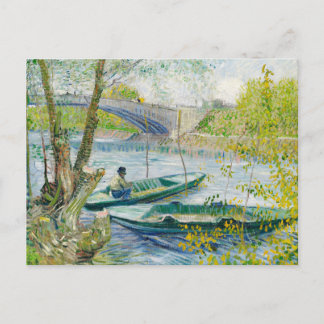 Pêche au printemps Vincent Van Gogh Carte postale