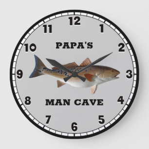 Pêche au sébaste Grande horloge personnalisée