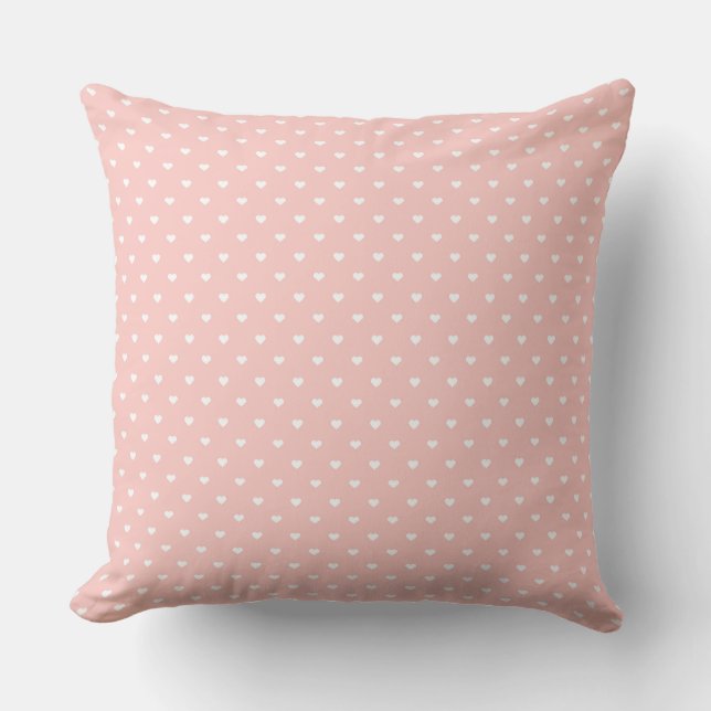 Pêche - Bleu Bande douce Coussin Pastel (Recto)
