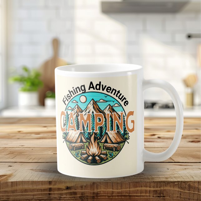 Pêche / Camping Adventure Mug (Créateur téléchargé)